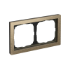 Рамка ArtGallery Pure Systeme Electric двухместная металл (латунь) GAL312202