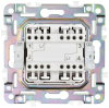 Выключатель проходной 2-клавишный IEK SKANDY 10А SK-V05N (никель) SK-V22-0-10-K50