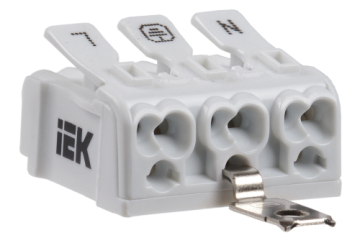 IEK Клемма пружинная соединительная КСПз3-L+N+PE UKZ-B06-3P-F0-E1-10