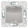 Розетка с крышкой 16А IP44 IEK SKANDY SK-R11N (никель) SK-R16-16-44-K50
