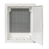 Cлаботочный щит EKF PROxima Nova 2 ряда с пластиковой дверью IP40 nv-mb-pd-2