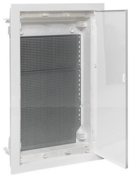 Cлаботочный щит EKF PROxima Nova 3 ряда с пластиковой дверью IP40 nv-mb-pd-3