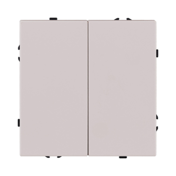 Выключатель 2-клавишный 10А/250В, кашемир матовый Kollinger Eclipse EC-004CM EC-004CM