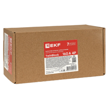 Рубильник EKF TwinBlock 160A 4P без рукоятки управления tb-s-160-4p