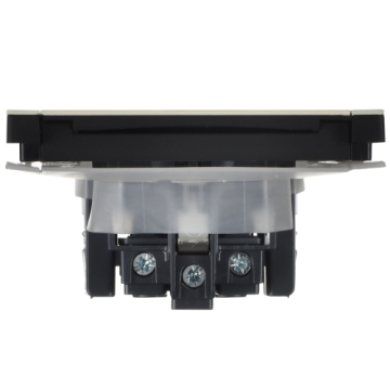 Розетка с крышкой FORTE&PIANO безвинтовые зажимы 16А IP44 FP819M (металл слоновая кость) FP-R16-16-1-44-M-K41