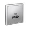 Розетка USB ArtGallery тип С высокоскор. заряд 65W QC PD (алюминий) GAL000327