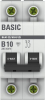 Автоматический выключатель EKF Basic ВА 47-29 2Р 10А 4,5кА (х-ка B) mcb4729-2-10-B