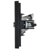 Розетка TV+RJ45 кат.5E FORTE&PIANO FP136M (металл черный) FP-AK20-1-M-K02