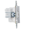 Розетка IEK SKANDY с заземлением без шторок 16А SK-R05S (серебряный) SK-R11-16-K23