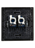 Розетка компьютерная двойная RJ45 FORTE&PIANO кат.6 FP134 (черный) FP-K20-2-K02