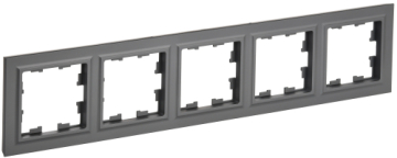 Рамка 5-м BRITE Графит РУ-5-БрГ BR-M52-K53