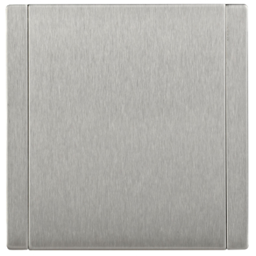 Розетка с крышкой FORTE&PIANO 16А IP44 FP721M (металл никель) FP-R16-16-44-M-K50