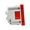 Розетка IEK PRIMER 2P+E со шторками 2 модуля 45град РКС-20-32-П-45 (красный) PR-KK40D-RSZH-2-2-45-K04