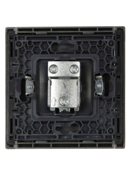Розетка TV проходная FORTE&PIANO FP529 (сталь) FP-A10-P-K46
