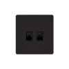 Розетка компьютерная двойная RJ45 кат.6 SE Systeme Infinity (полярная ночь) FSE001088