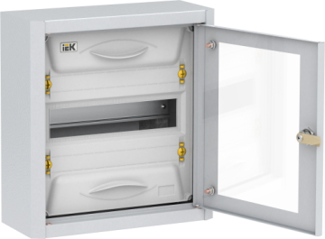 Корпус металлический IEK TITAN 5 ЩРн-12 12 мод. прозрачная дверь IP31 УХЛ3 MKM16-N-012-31-Z-U