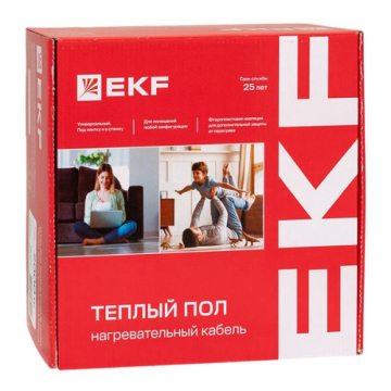 EKF PROxima Теплый пол (нагревательный кабель) 2000Вт 143 м 13,5 м2 nk-2000
