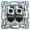 Розетка компьютерная двойная IEK SKANDY RJ45 кат.5E SK-K03W (арктический белый) SK-K20-1-K01