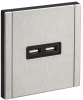 Розетка USB A+A FORTE&PIANO 3,1А FP749M (металл никель) FP-U21-D31-M-K50