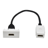 Розетка HDMI M/M IEK PRIMER РКМ-10-00-П 1 модуль PR-KK40D-RH-0-1-K01