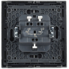 Выключатель жалюзи кнопочный FORTE&PIANO IEK FP511 (сталь) FP-V15-0-10-1-K46