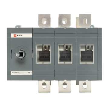 Рубильник реверсивный EKF TwinBlock 800A 3P без рукоятки управления tb-s-800-3p-rev