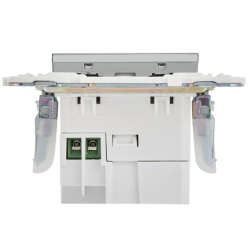 Розетка USB A+A 3,1А IEK SKANDY SK-R15N (никель) SK-U21-D31-K50