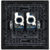 Розетка компьютерная двойная RJ45 FORTE&PIANO кат.6 FP234M (металл белый) FP-K20-2-M-K01