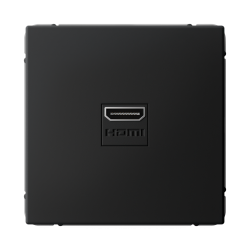 Розетка HDMI Systeme Electric ArtGallery (карбон) GAL001080