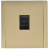 Розетка компьютерная FORTE&PIANO RJ45 кат.5E  FP632M (металл шампань) FP-K10-1-M-K37