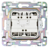 Выключатель жалюзи IEK SKANDY 10А SK-V12N (никель) SK-V15-0-10-K50