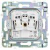 Розетка с крышкой 16А IP44 IEK SKANDY SK-R11Bl (черный) SK-R16-16-44-K02