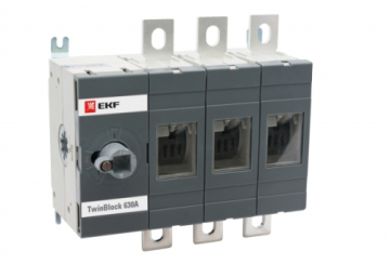 EKF PROxima Рубильник 630A 3P без рукоятки управления TwinBlock tb-s-630-3p