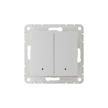 Выключатель Systeme Electric AtlasDesign Smart SBER Zigbee 2-клавишный с нейтралью 10А, схема 1 (белый) ATN000117Z
