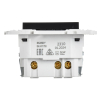 Розетка IEK SKANDY с/з со шторками 16А с USB C 18Вт SK-R17Bl (черный) SK-R14-16-U14-018-K02