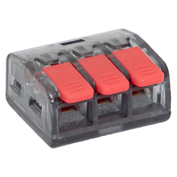 EKF Клемма СМК 221-413 с рычагом 3 отверстия 0.2-4.0 мм2 блистер PROxima plc-smk-221-413b-20