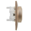 Розетка 2-ая с/з со шторками IEK SKANDY 16А в сборе SK-R07Sa (песочный) SK-R24-16-K98-F