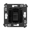 HDMI розетка DKC Avanti одинарная в стену тип А (Черный квадрат) 4402253