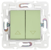 Выключатель жалюзи IEK SKANDY 10А SK-V12G (мятный) SK-V15-0-10-K06