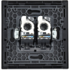 Розетка компьютерная двойная RJ45 FORTE&PIANO кат.5E FP633M (металл шампань) FP-K20-1-M-K37