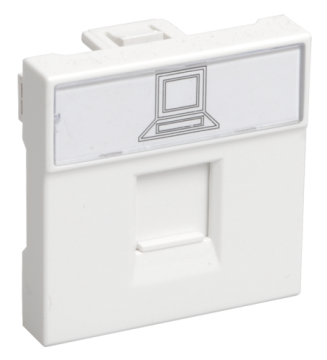 Розетка информационная IEK PRIMER RJ-45 UTP кат 5e 2 модуля РКИ-20-00-П CKK-40D-RI2-K01