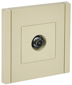 Розетка TV оконечная FORTE&PIANO FP428 (ваниль) FP-A10-O-K10