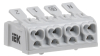 IEK Клемма пружинная соединительная КСПн4-2L+N+PE UKZ-B06-4P-F1-E0-10