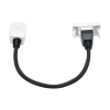 Розетка HDMI M/M IEK PRIMER РКМ-10-00-П 1 модуль PR-KK40D-RH-0-1-K01