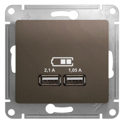 Розетка USB Glossa (шоколад) GSL000833