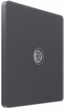 Розетка телевизионная TV SE Systeme Infinity 5-1000MГц (вулканический пепел) FSE000791