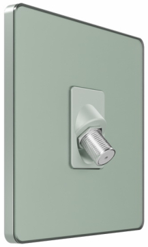 Розетка TV/FM/SAT SE Systeme Infinity 5-2400MГц (таежное утро) FSE000898