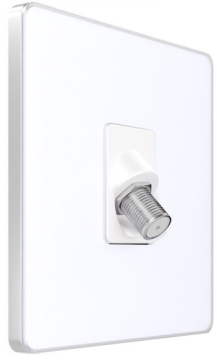 Розетка TV/FM/SAT SE Systeme Infinity 5-2400MГц (арктический лед) FSE000198