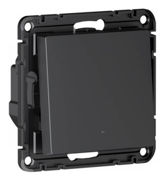 Выключатель Systeme Electric AtlasDesign Smart SBER Zigbee 1-клавишный с нейтралью 10А, схема 1 (карбон) ATN001015Z
