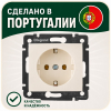 Розетка с заземлением со шторками на безвинтовых зажимах Legrand Valena (слоновая кость) 774122